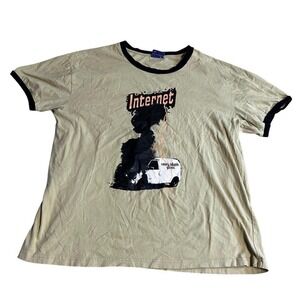 Coney Island Picnic Internet Van Graphic Ringer T-Shirt Mens XXL